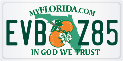 FL license plate EVBZ85