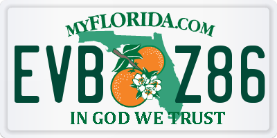 FL license plate EVBZ86