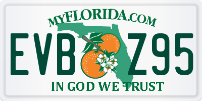FL license plate EVBZ95