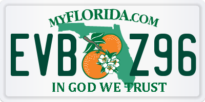 FL license plate EVBZ96
