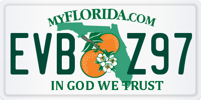 FL license plate EVBZ97