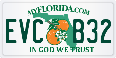 FL license plate EVCB32