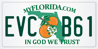 FL license plate EVCB61