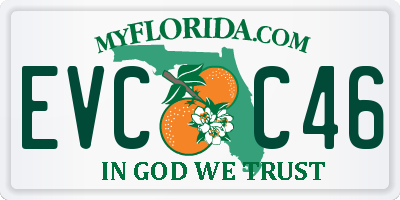 FL license plate EVCC46