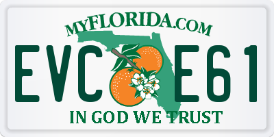 FL license plate EVCE61
