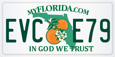 FL license plate EVCE79