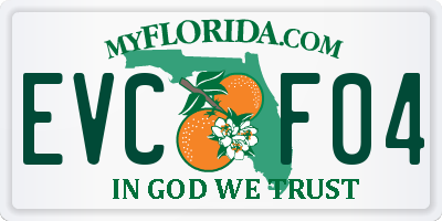 FL license plate EVCF04