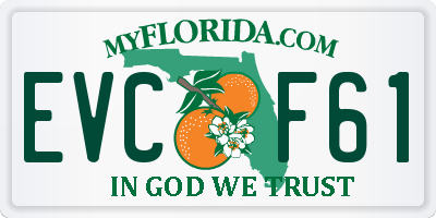 FL license plate EVCF61