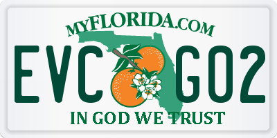 FL license plate EVCG02