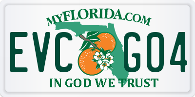 FL license plate EVCG04