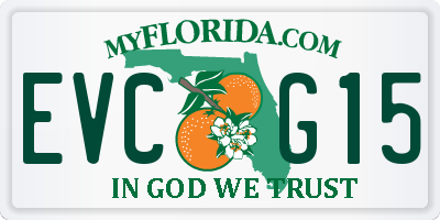 FL license plate EVCG15