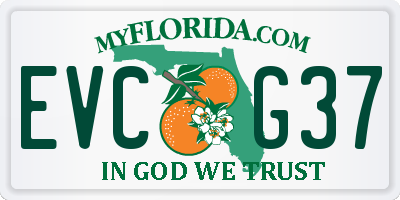 FL license plate EVCG37