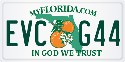 FL license plate EVCG44
