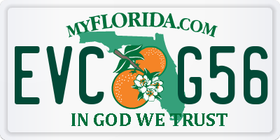 FL license plate EVCG56