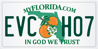 FL license plate EVCH07