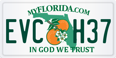 FL license plate EVCH37