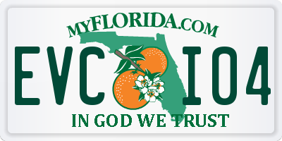 FL license plate EVCI04