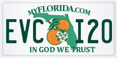 FL license plate EVCI20