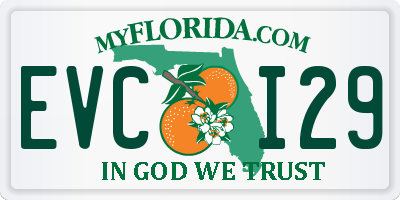 FL license plate EVCI29