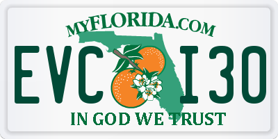 FL license plate EVCI30