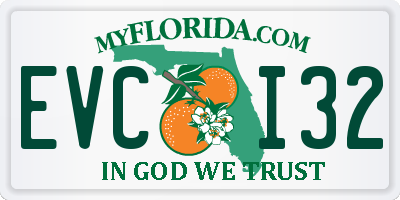 FL license plate EVCI32