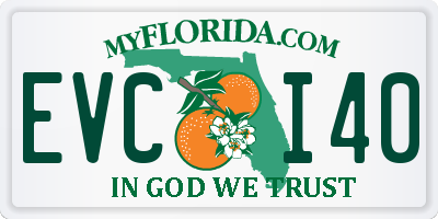 FL license plate EVCI40