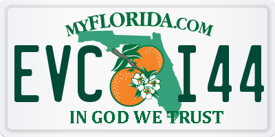 FL license plate EVCI44