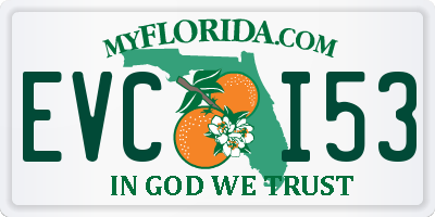 FL license plate EVCI53