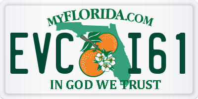 FL license plate EVCI61