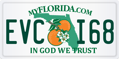FL license plate EVCI68
