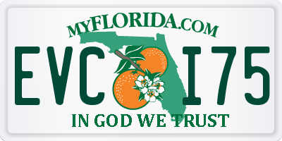 FL license plate EVCI75