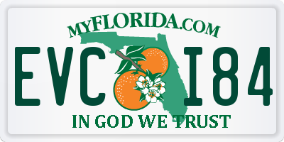 FL license plate EVCI84