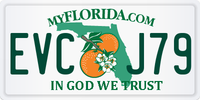 FL license plate EVCJ79
