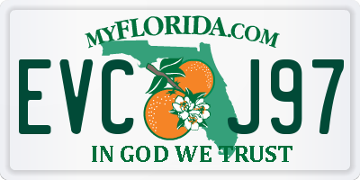 FL license plate EVCJ97