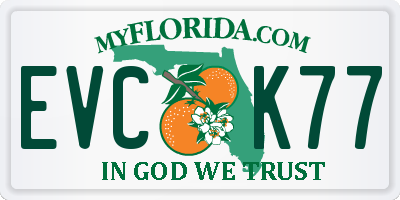 FL license plate EVCK77
