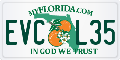 FL license plate EVCL35