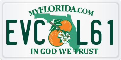 FL license plate EVCL61