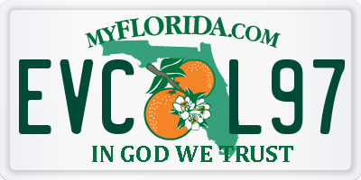 FL license plate EVCL97