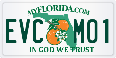 FL license plate EVCM01