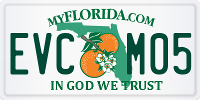 FL license plate EVCM05