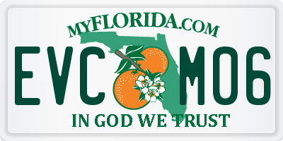 FL license plate EVCM06