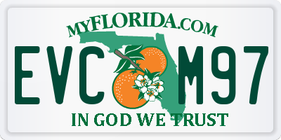 FL license plate EVCM97