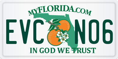 FL license plate EVCN06