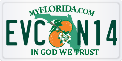 FL license plate EVCN14