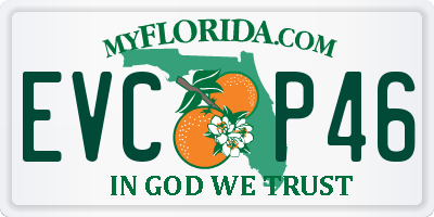 FL license plate EVCP46