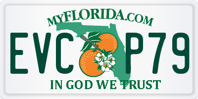FL license plate EVCP79