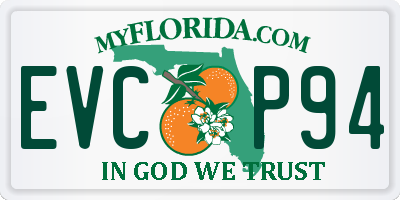 FL license plate EVCP94
