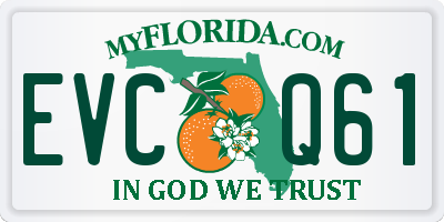 FL license plate EVCQ61