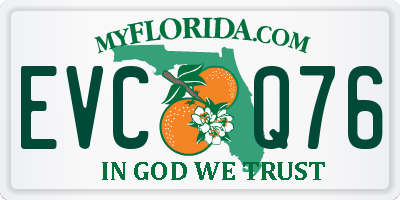 FL license plate EVCQ76