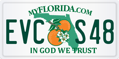 FL license plate EVCS48